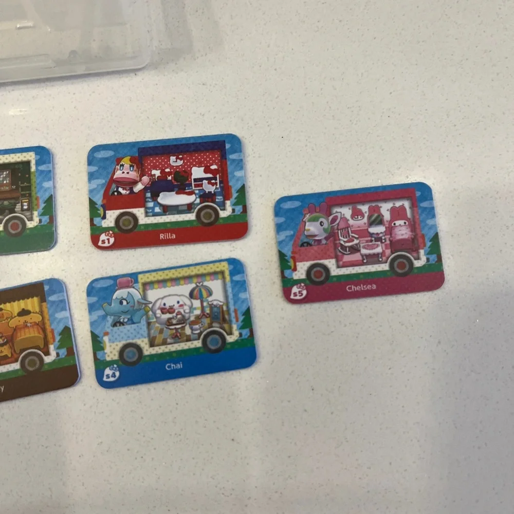 Lot of 7 animal crossing cards